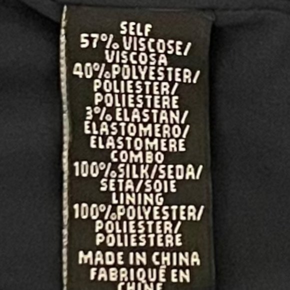 Tibi Size 4 Navy Sleeveless Origami Shoulder Mini Silk Combo Cocktail Dress - Picture 6 of 7